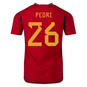Jalkapallo Pelipaidat/Peliasut Espanja PEDRI 26 Kotipelipaita Mm-Kisat 2022